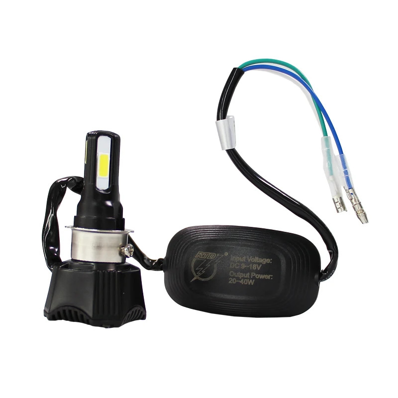 Высокая мощность M02H H4 H6 P15D BA20D передняя фара двигателя 4400 люмен супер яркий 40 Вт мотоциклетные светодиоды 6000K