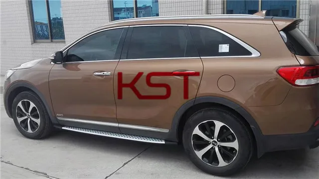  Боковые пороги стержни подножки аксессуары для kia sorento 2015 4008