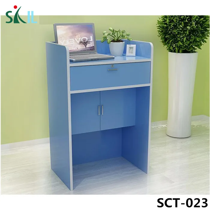 small size reception counter table restaurant front desk table