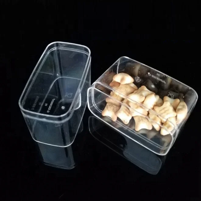 Transparent Food Safe PS Acrylic Plastic Lucite Storage Box for Cookie, Candy, Gifts, Party Favors, Treats, Accessories