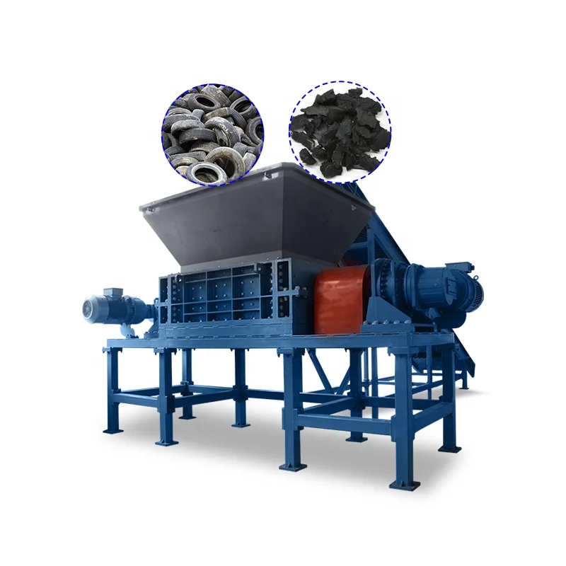 tire shredding machine tyre recycling plant for crumb rubber powder