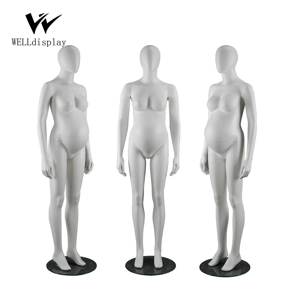 cheap Matt White Full Standing Women Pregnant Maternity Mannequin dummy For Sale