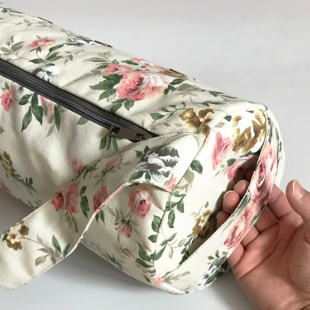 
printed large yoga mat bag 18cm x 75cm designed by iyogasports customized printing design 