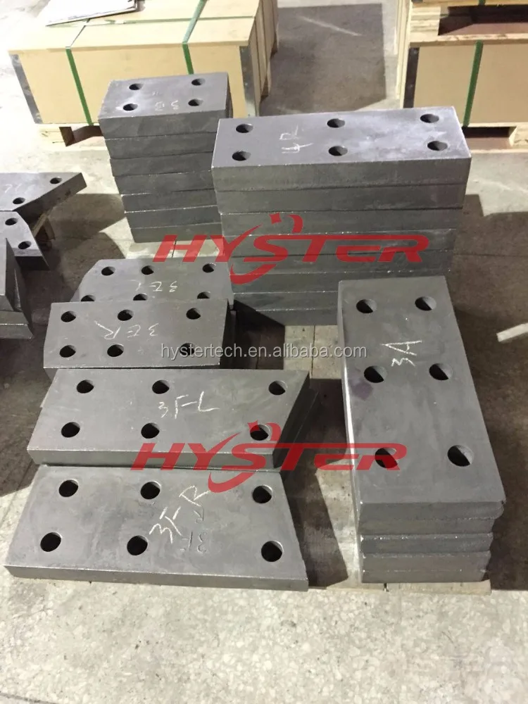 Cast Nihard 4 billets/liners for Feeding Chute liner protection 55-60HRC