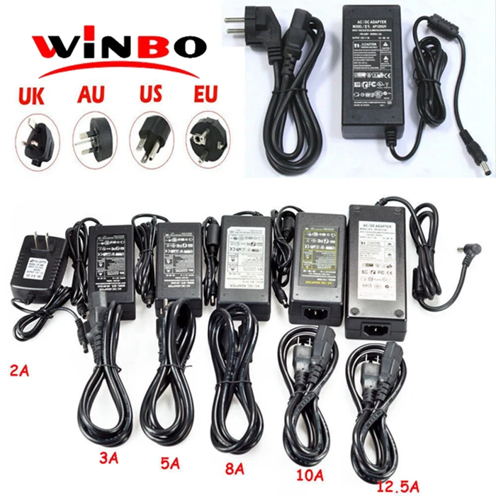  100v 240V AC DC Power Supply 3V 5V 6V 7V 7.5V 8V 9V 9.6V 12V 15V 16V 17V 19V 5A 7.5A Laptop Charger