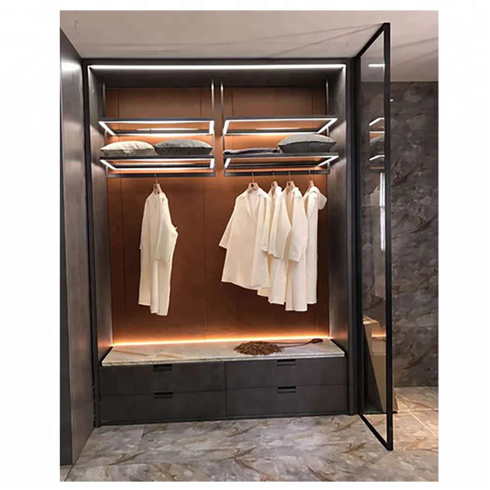 Best Selling Products Contemporary Wardrobe Closet Glass Door With Handle