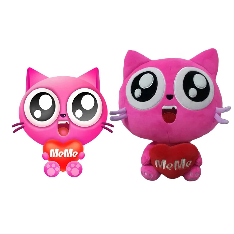 Mini Custom Cute Cat Soft Plush Pussy Toy With Sound