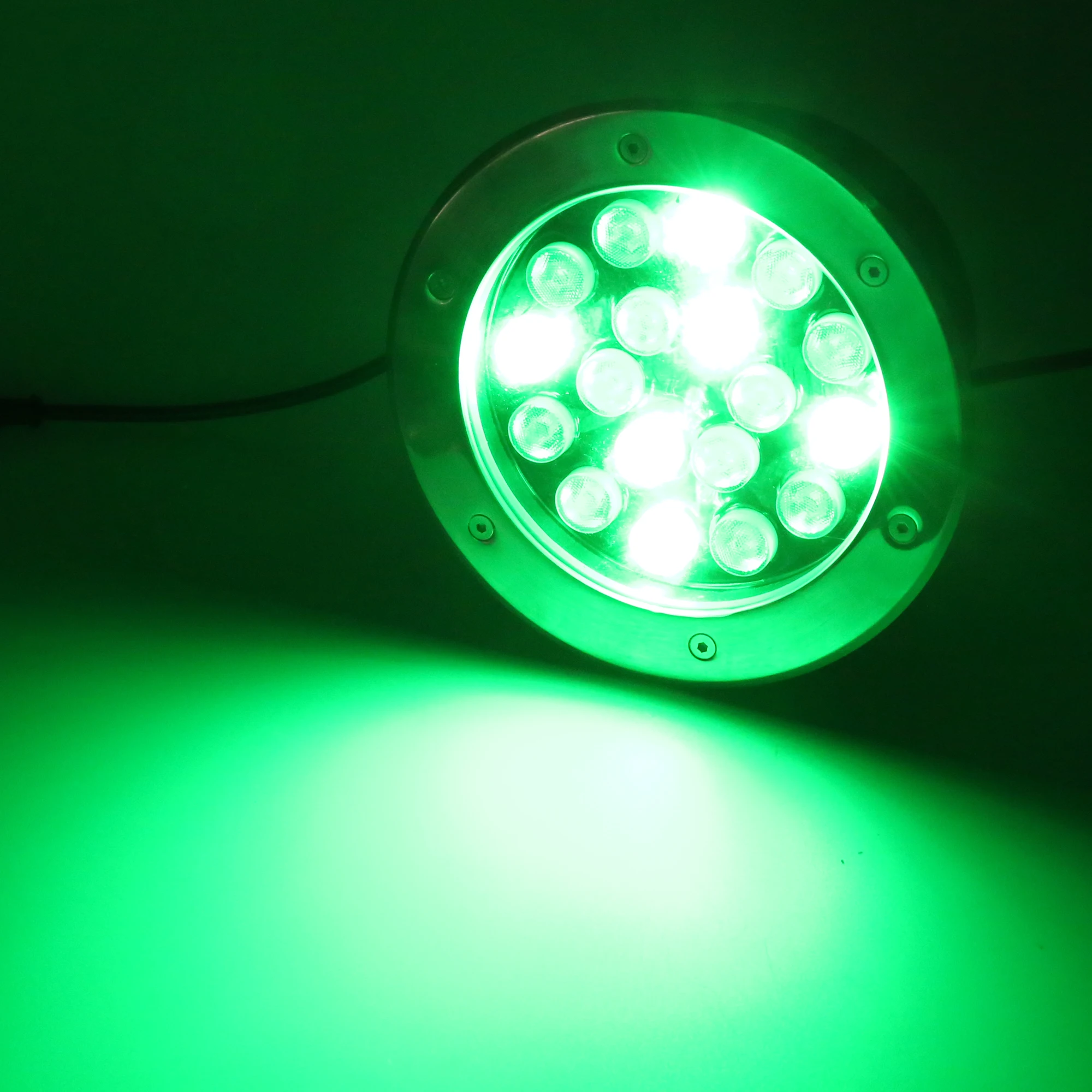  Высококачественный светодиодный подземный мини-светильник RGB DMX уличный светильник 9x1 Вт 9 Заземленный для