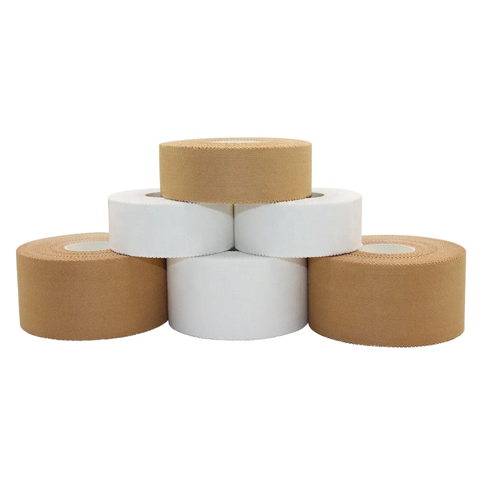Custom Cotton Rayon Sports Medical Adhesive Rigid Strapping Zinc Oxide Athletic Tape