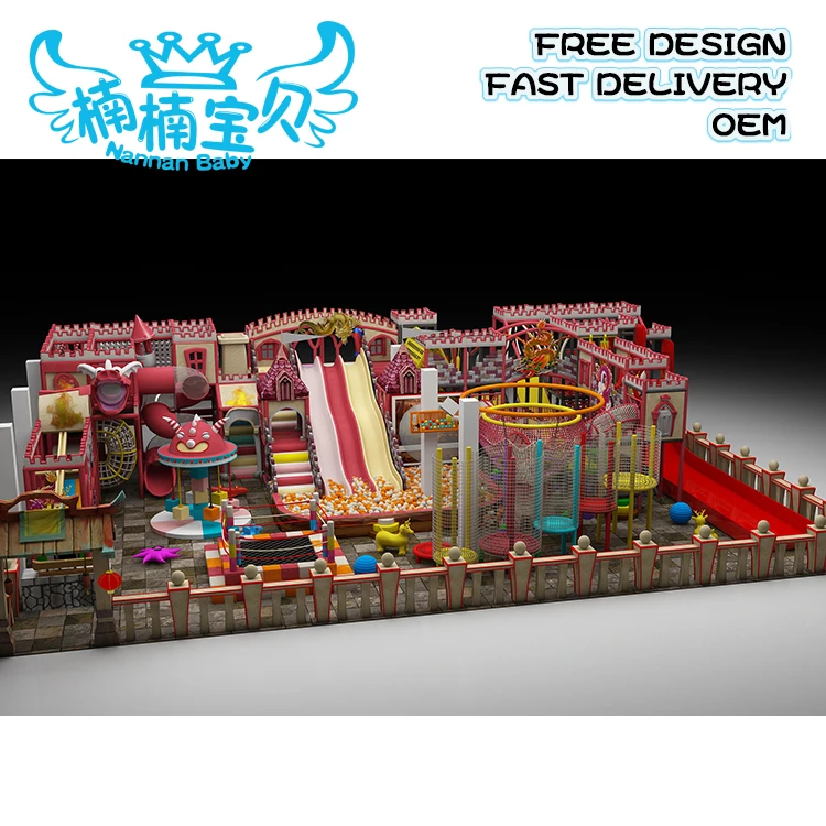 Nannan high quality pirate ship playground equipment for kids indoor toddler soft play set child adventure jungle gym park maze