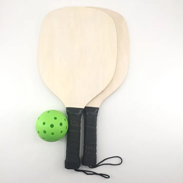 Eason Sports Water Transfer Printing Wood Paddle Wooden Pickleball Paddle Beach Tennis Racket