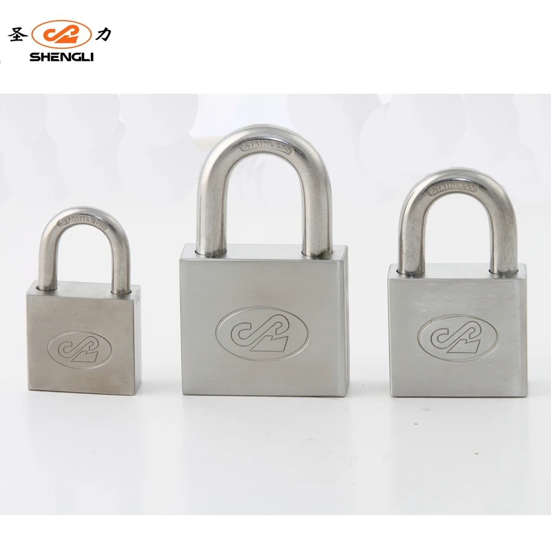 Anti-rust Factory Sale Square type Door Lock Stainless Steel Unbreakable Padlock With Computer keys