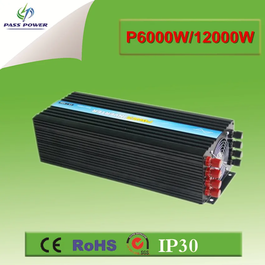 с решетки солнечных инвертор 12v 220v 6000w