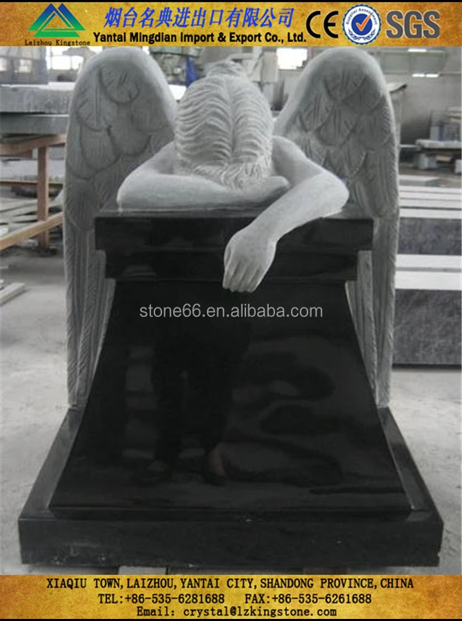 gravestone angel tombstones,China nature stone tombstone