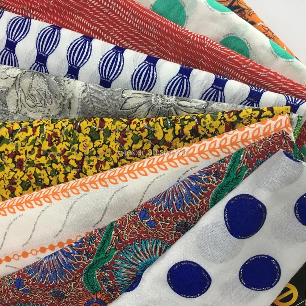 
Woven technics printed soft touch rayon fabric 100% viscose baati 