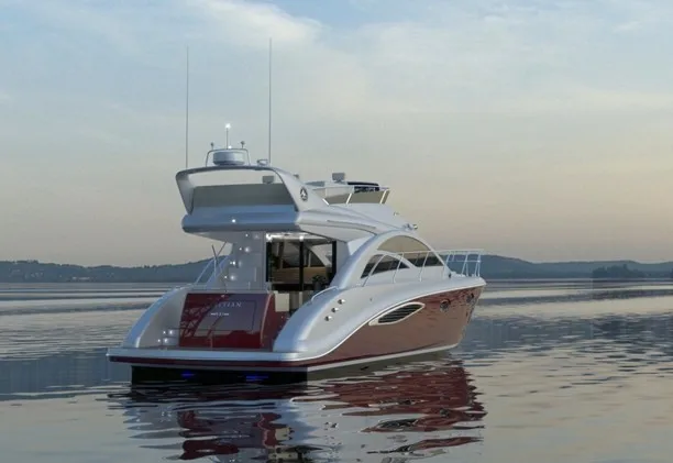 SANJ high quality Luxury fly bridge motor yacht motor boat diesel boat cabin boat