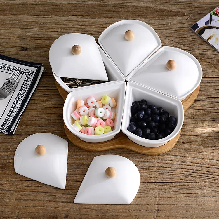 Creative Multifunctional Combination  5 Compartment  Food Storage  Box  with Lid