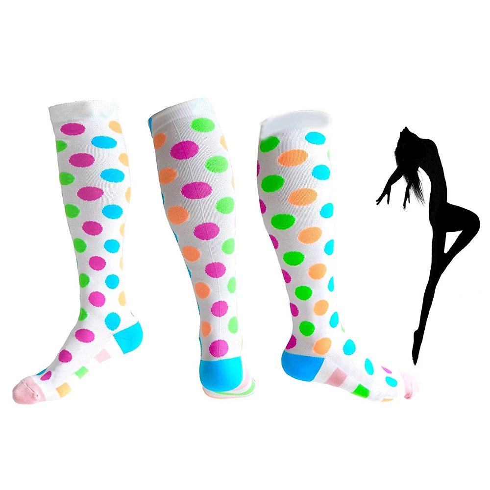 OEM Service Colorful Unisex Knee High Travel Flight Compression Socks For Travel Sport FOB Reference Price:Get Latest Price