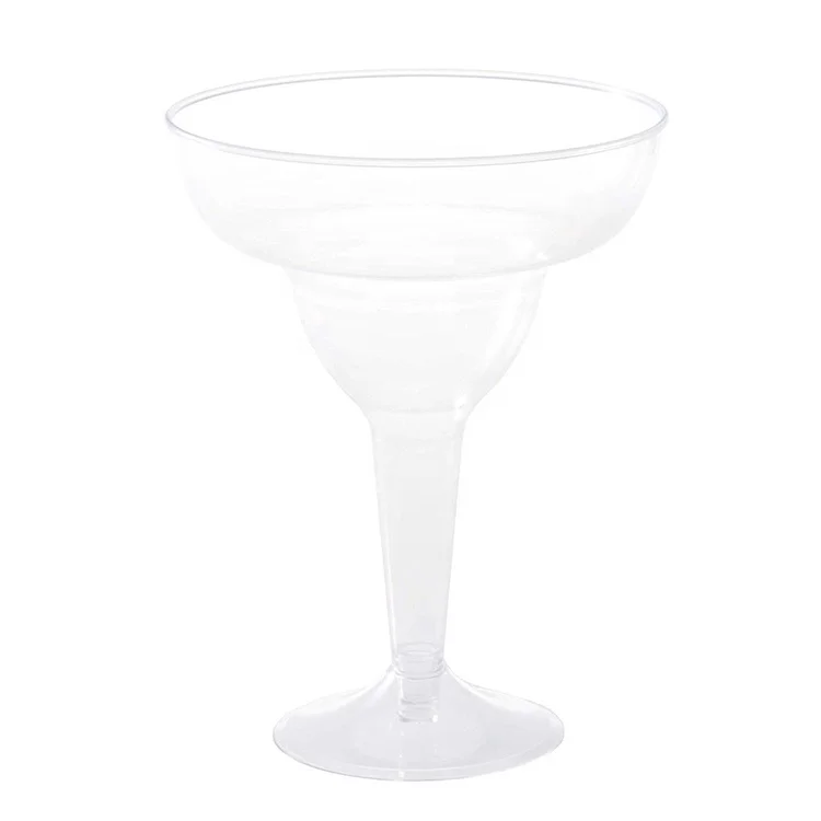 Plastic margarita glasses disposable plastic wine glasses hard clear cocktail plastic cups