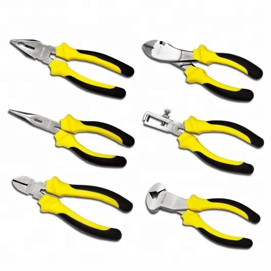 
50,0000 pcs sold Pliers cutting Pliers drop forged tpr handle Combination Diagonal long nose side cutter slip joint Mini Pliers 