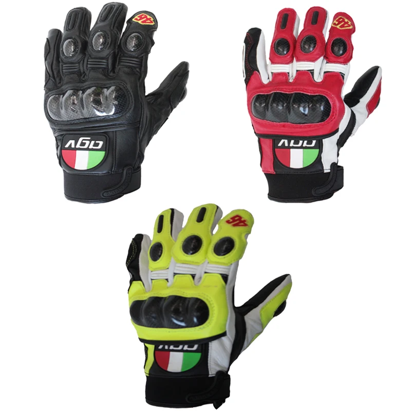 Лучший козья кожа езда мотоцикл гоночные перчатки для мотокросса углеродное волокно мото