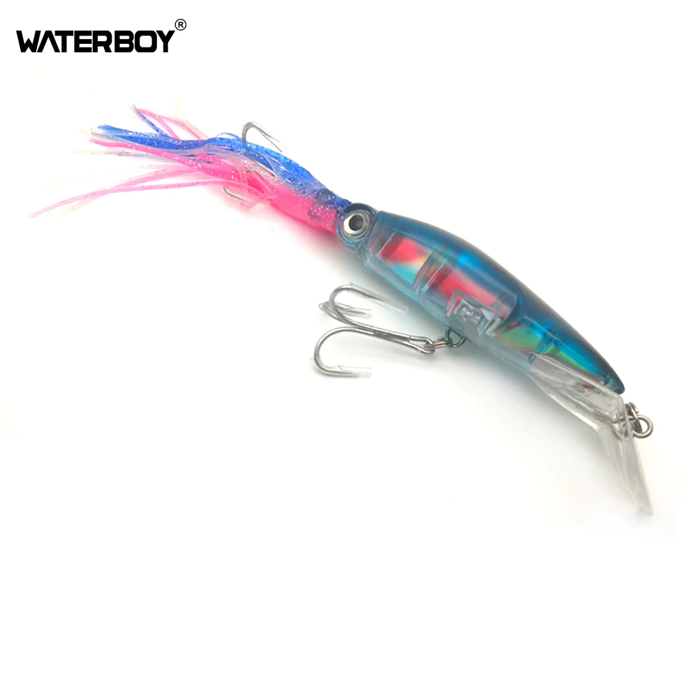 Big Game Beard Combo Squid Skirt Trolling Bait Bionic Hard Lures Fish Tackle 14cm 40g Octopus Fishing Lures