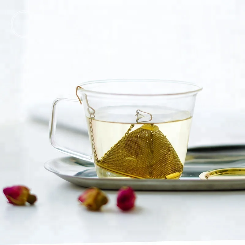Cocostyles custom luxury golden stainless steel tea ball infuser wholesale for modern home decoration