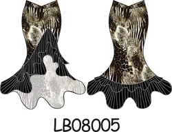 Large discount adjustable tie belt irregular fishtail practice women latin square skirts latin dance costume