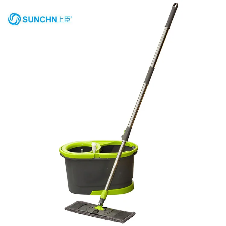 2 Mopheads Best Selling Floor Cleaning Rectangle Mop With Double Separating Bucket