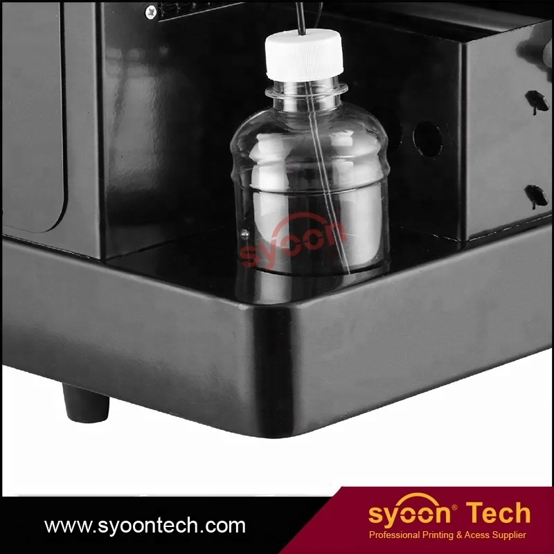2018 Syoon Semi Auto A4 UV Flatbed Printer for TPU phone case,T shirt,PVC,Metal,Glass,Pen,etc