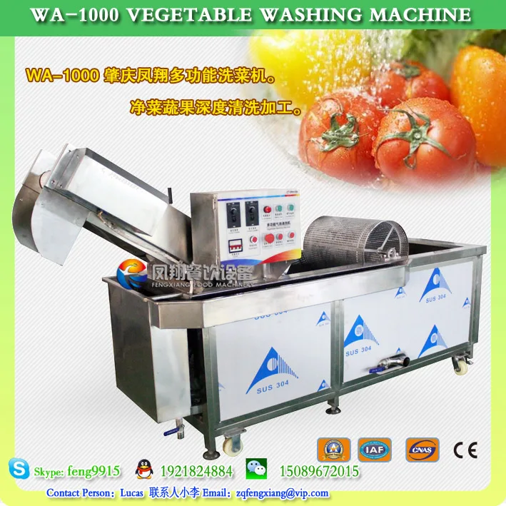 WA-1000 Vegetable Washing Machine Salad Lettuce Bubble Washing Machine