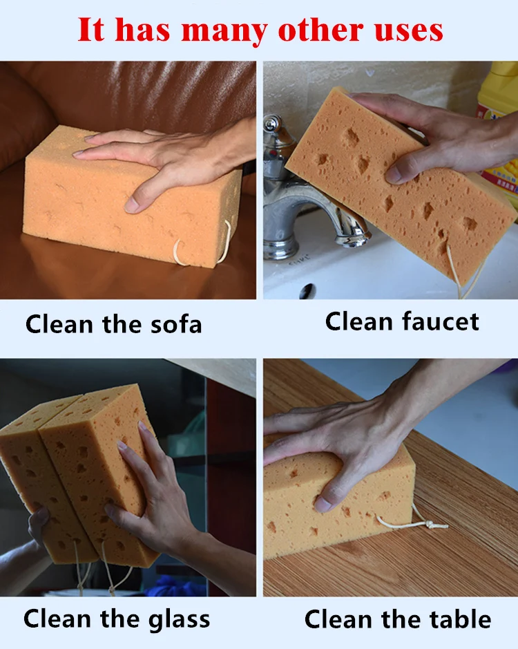 Hot Sale Cheapest Car Wash Coral Sponge Block For Car Auto Washer Cleaning Car