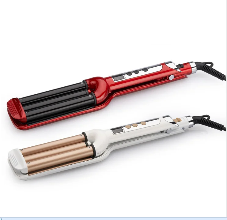 ST2288 three tube curling iron thermostat three tube curler LCD display egg roll stick three roll stick