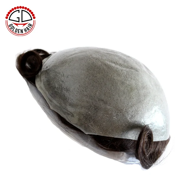 
High Quality Cheap Price Invisible Hairline Natural Looking Toupee Men Thin Skin 