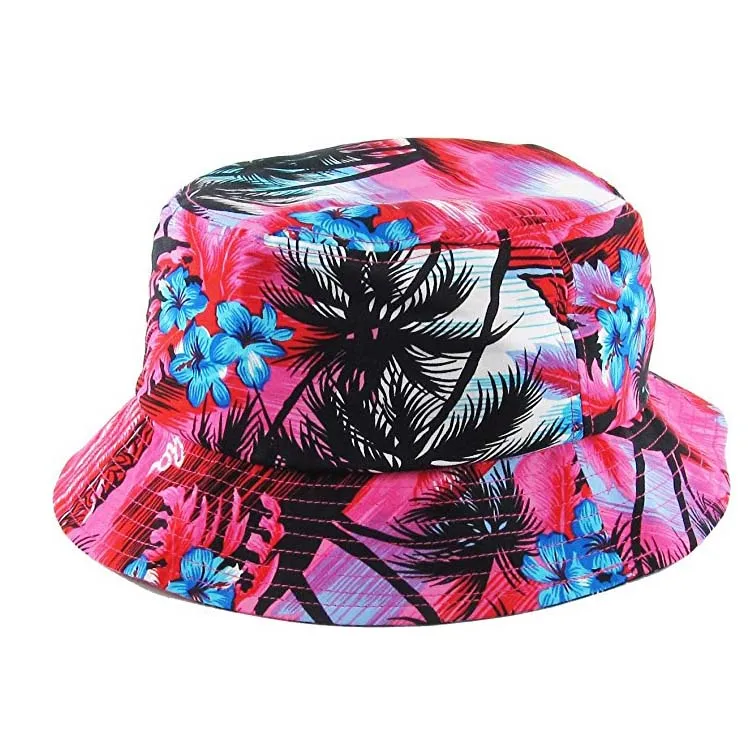 All Over Print Kids Hawaiian Bucket Hat Summer Sun Cap Boonie Hat