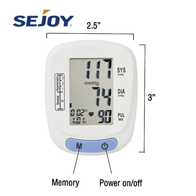 
ESH Approval BP Apparatus Electronic Digital Wrist Blood Pressure Monitor Meter 