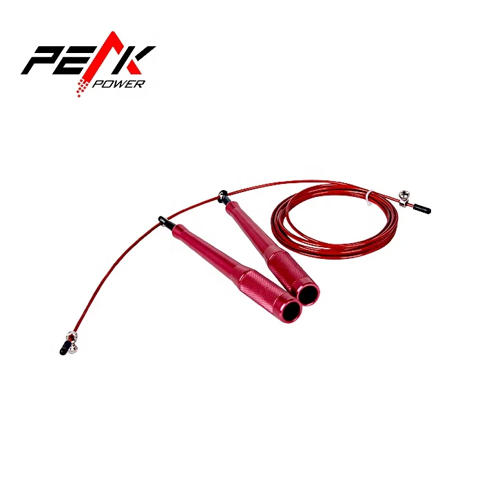 Custom Logo High  Quality Adjustable Aluminum Handle Skipping Cross Rope