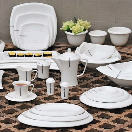 Hot selling New Designed Luxury Porcelain Super White Ceramic Dinnerware