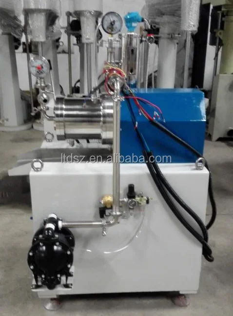 5L capacity turbo type horizontal nanoscale pin sand mill used in laboratory