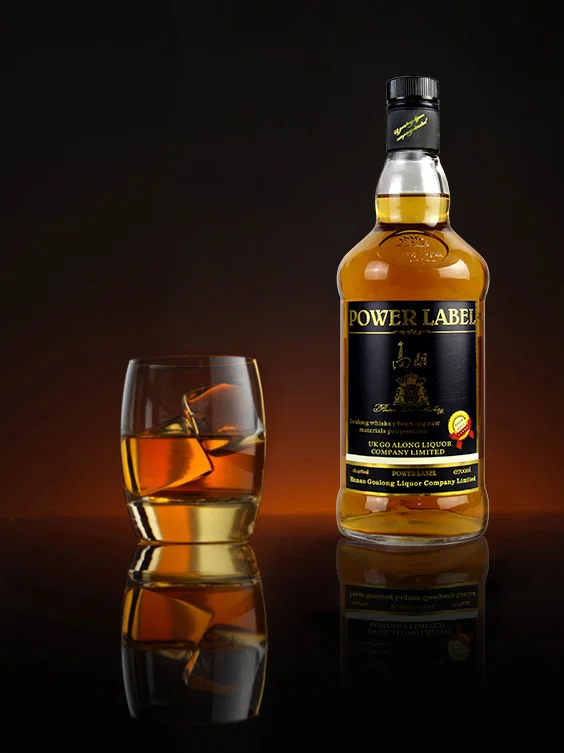 Hot sell bourbon flavor whiskey liquor from whisky factory