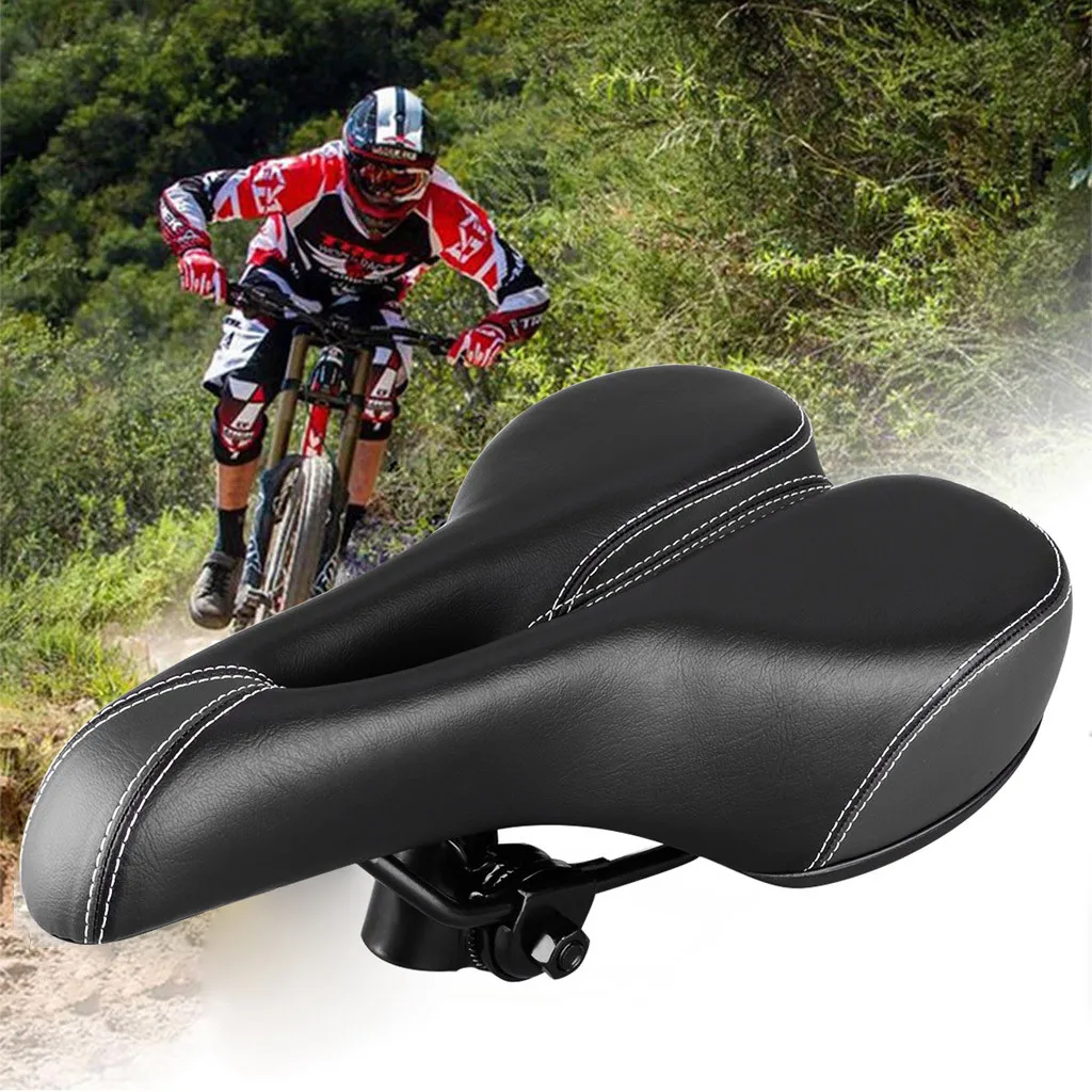 comfort wide big bum bike bicycle gel cruiser extra sporty soft pad saddle seat