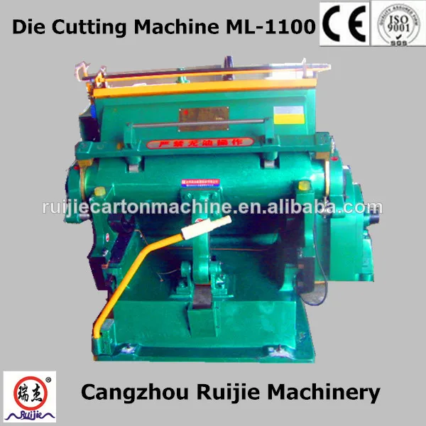 high precision manual die cutting and creasing machine ml-1100 in china