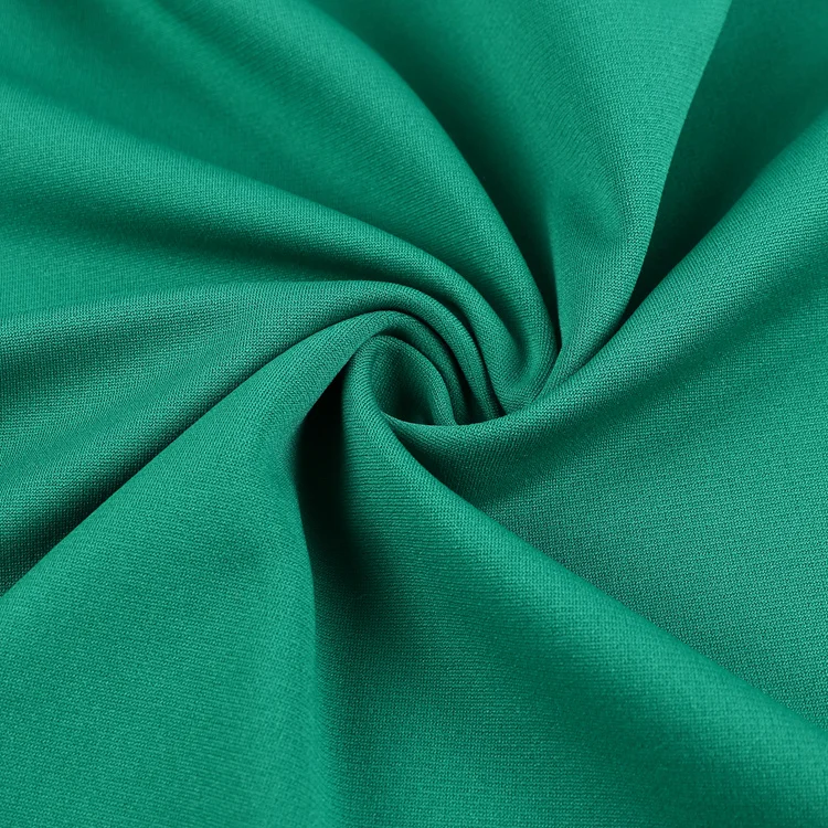 Good quality green home ponti roma jersey interlock knit fabrics