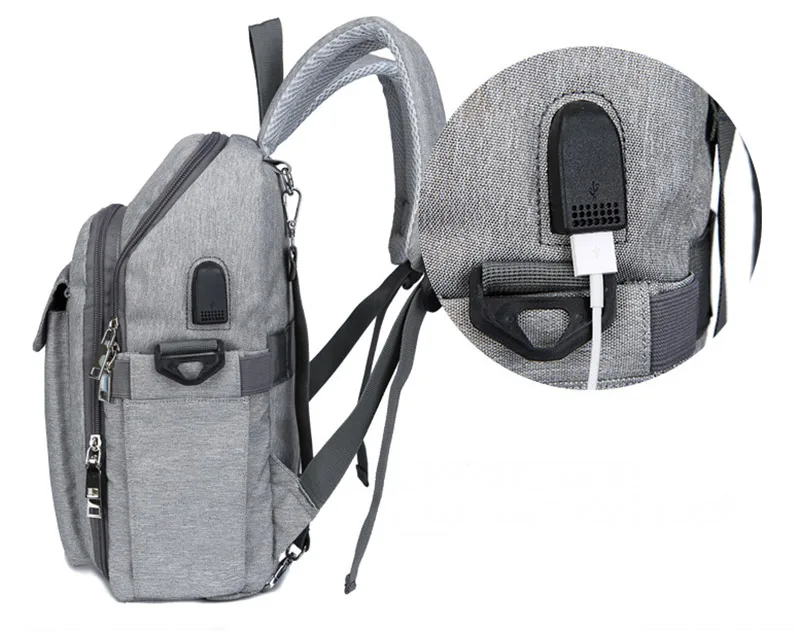 
Mummy Bag Multifunction Diaper Bag with the safety seat and USB Maternity diaper bag backpack 