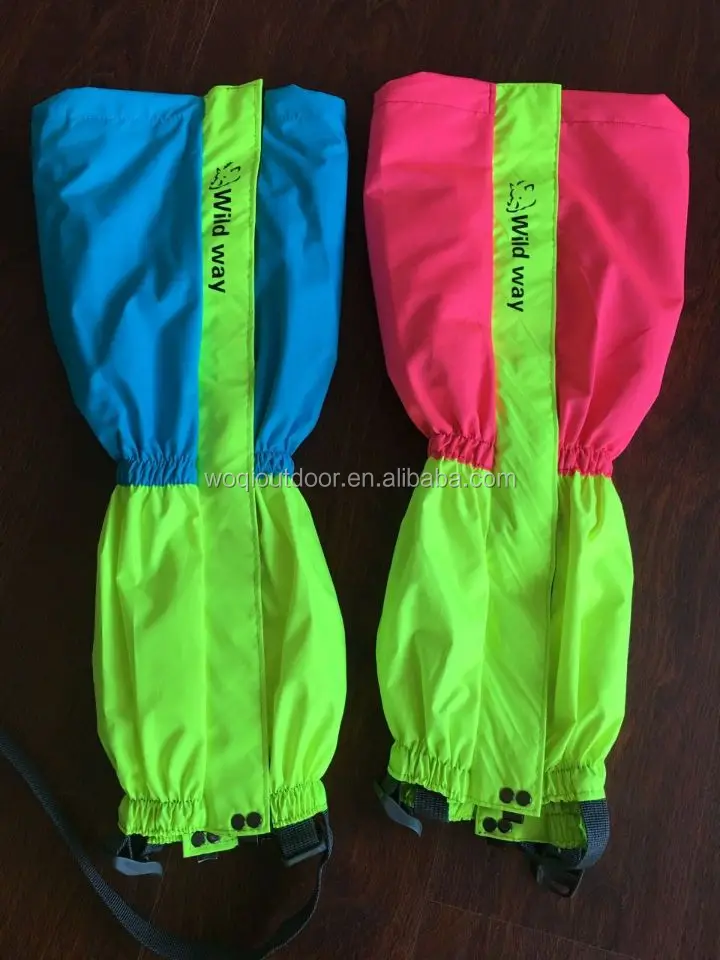 Woqi Hot sale Customized High quality Leg Gaiters OEM Durable Oxford Outdoor sports leg gaiters
