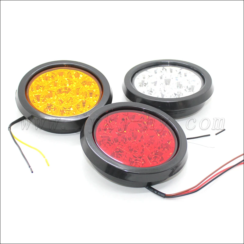 12V 24 Volt commercial round 4 inch LED truck lights