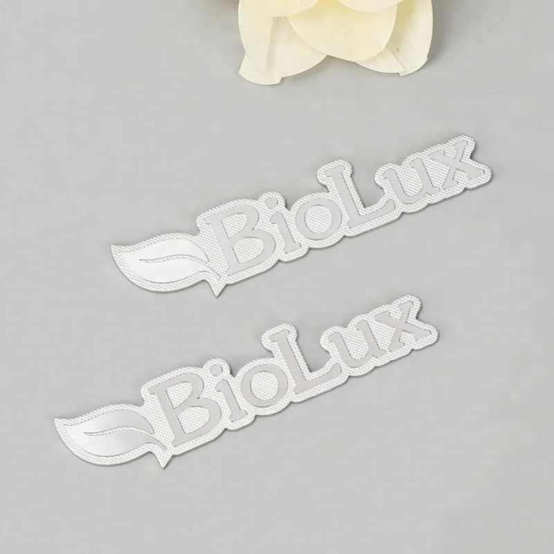 High Quality Glossy Embossed Metal Nameplate With Logo