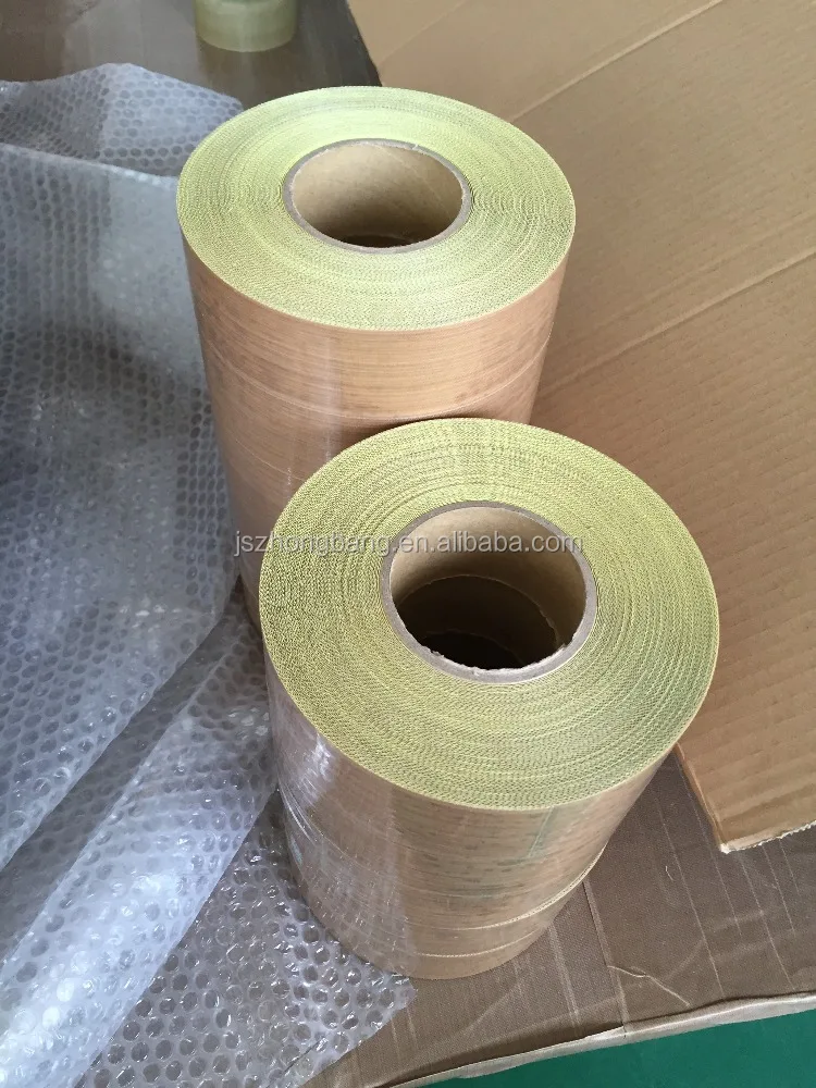 PTFE coated fabric tape with Silicone adhesive