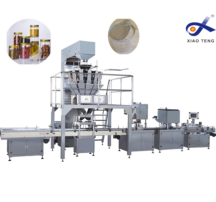 Automatic food aluminum can filling line machine