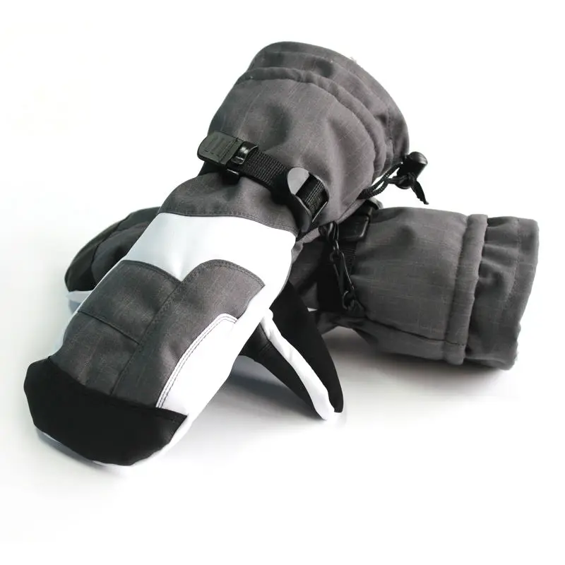 Мужские водонепроницаемые лыжные варежки, Длинные лыжные перчатки